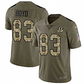 Nike Bengals 83 Tyler Boyd Olive Camo Salute To Service Limited Jersey Dzhi,baseball caps,new era cap wholesale,wholesale hats